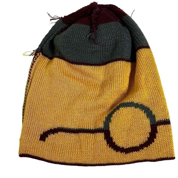 CultureFly Unisex Multicolor Striped Harry Potter Glasses Bolt Beanie One Size - Picture 5 of 8